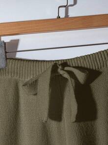 Franclia 2件套女士高端优雅针织毛衣，白色，秋冬 - 摩卡棕 - 查看 4