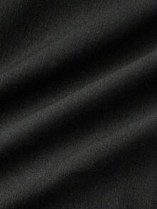 SHEIN MOD Pantalones formales con superposición gris oscuro, adecuados para la temporada de regreso a la escuela, ropa de trabajo en otoño/invierno