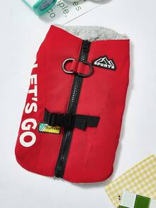 PETSIN Cozy Autumn/Winter Pet Vest – Cute, Breathable, And Easy-To-Wear Outfit For Small Dogs, Cats, And Other Tiny Pets, Great For Everyday Indoor And Outdoor Use - Red - View 1