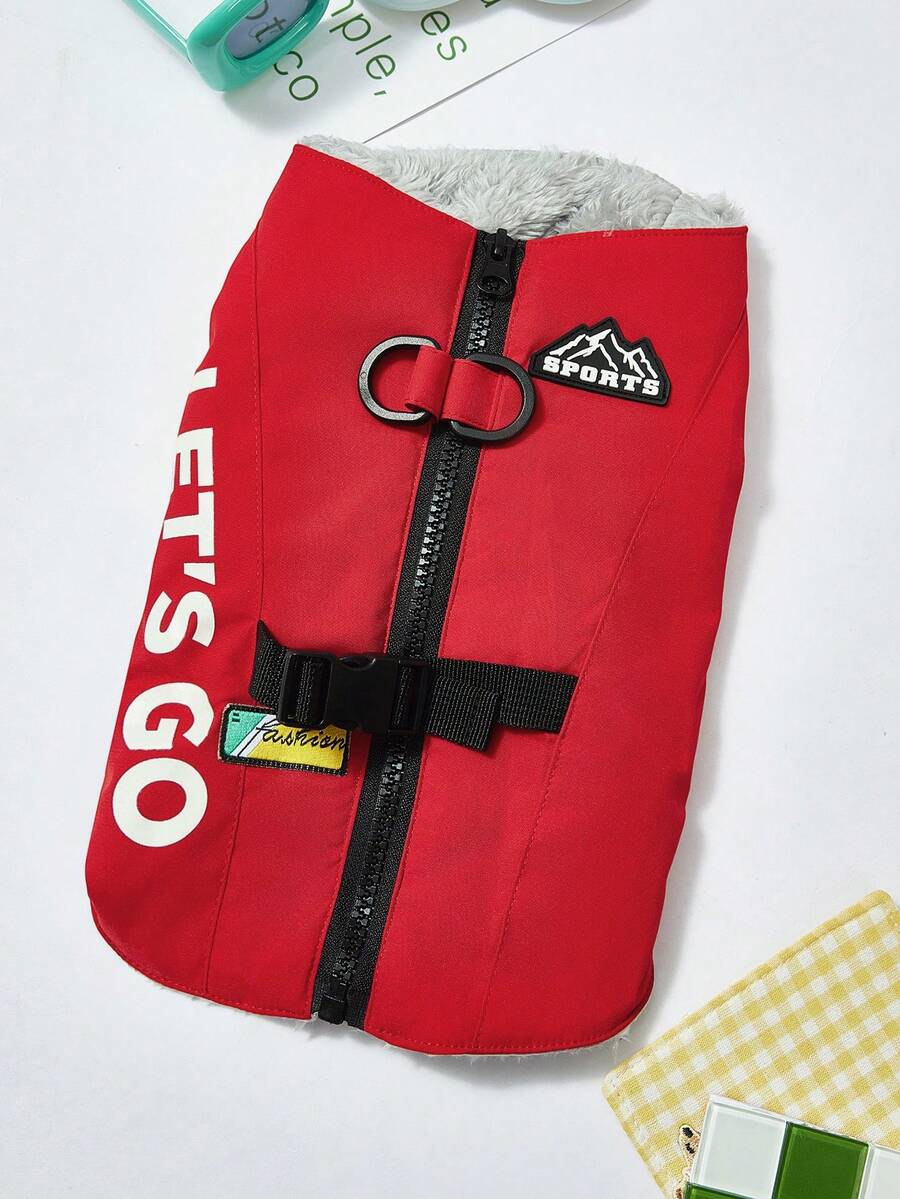 PETSIN Cozy Autumn/Winter Pet Vest – Cute, Breathable, And Easy-To-Wear Outfit For Small Dogs, Cats, And Other Tiny Pets, Great For Everyday Indoor And Outdoor Use - Red - View 1