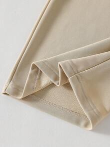 SHEIN Sparklyn 2pcs/Set Teens/Girls Casual All-Match Versatile Daily Wear & Workout Loose Wide Leg Sweatpants, Autumn/Winter - Multicolor - View 6