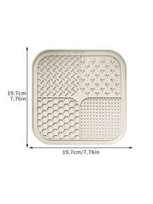 1pc Silicone Pet Slow Feeder Mat For Dogs & Cats To Prevent Choking While Eating, With Suction Cup