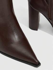 Daringsoles 女士时尚咖啡棕色过膝靴 - 咖啡棕 - 查看 6