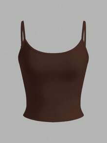 SHEIN EZwear 4pcs Women's Cropped Tight Fit Casual Tank Tops, Suitable For Summer - Multicolor - View 3