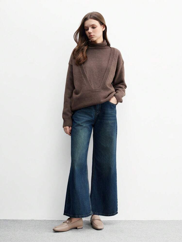 CUCCOO BIZCHIC Damen Quadratische Zehenkappe Flache Niedrige Ferse Neue Aprikose Bequeme Vielseitige Slip-On Loafer, Schwarze Leichte Lässig Flats für den Arbeitsweg