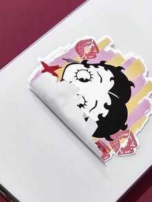 Betty Boop x SHEIN Bộ sticker hoạt hình dễ thương, sticker trang trí, bộ decal phù hợp cho ốp điện thoại, laptop, album thủ công tự làm, sổ tay Bullet Journal, sổ lưu niệm, ý tưởng quà tặng, tiệc tùng, ngày lễ, Ngày Valentine. - Nhiều màu - Xem 5