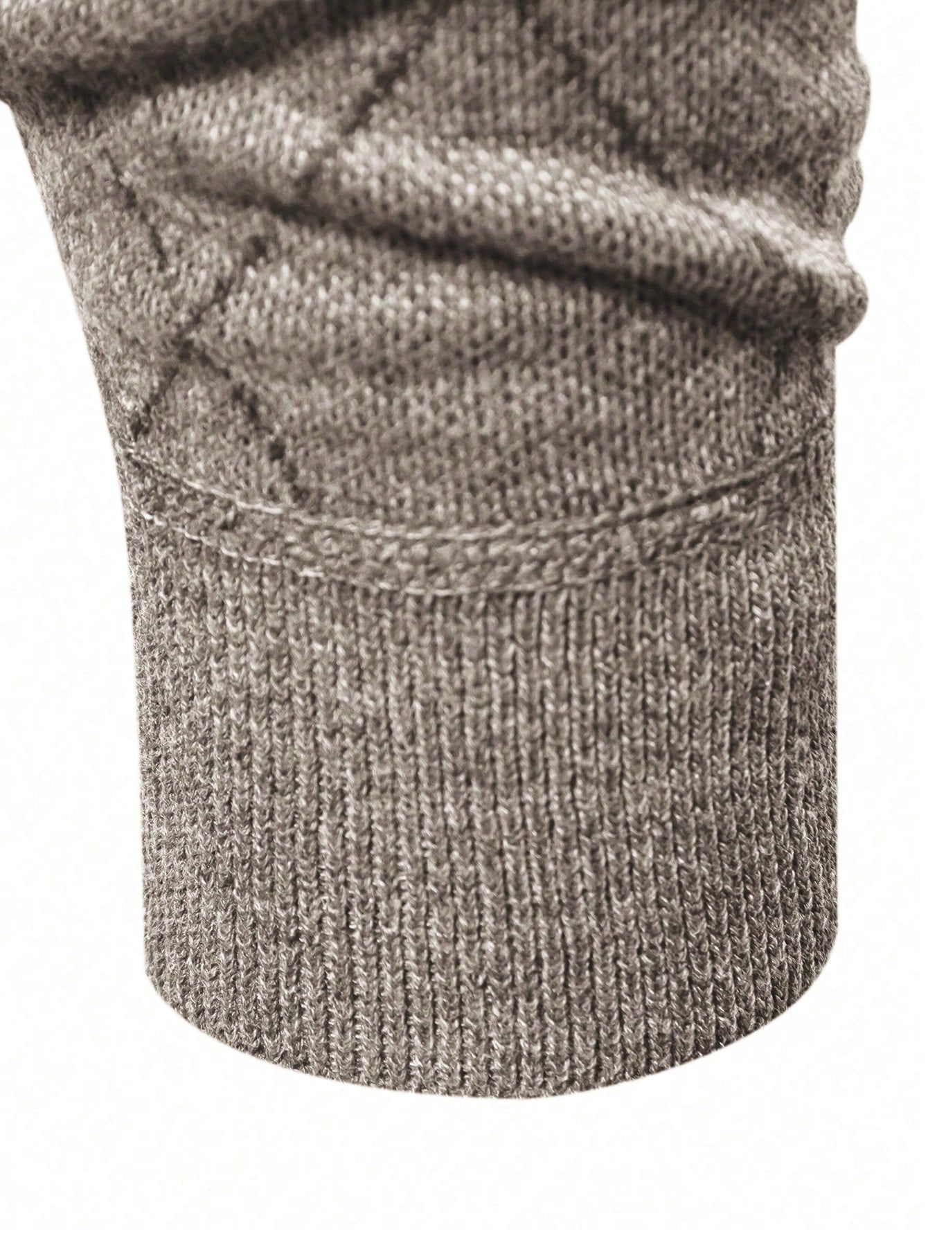 بلوفر رجالي خفيف الوزن نصف سحاب، بأكمام طويلة