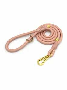 锌合金扣设计，手工编织加粗绳，结实耐用，适用于小型、中型和大型犬，拉力强劲，犬绳 - 彩色 - 查看 23