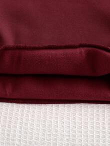 Cozy Pixies 2pcs Baby Girl Rainbow Pattern Crew Neck Raglan Sleeve Sweatshirt And Jogger Pants Set - Rose Red - View 8