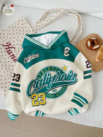 Slaydiva Sudadera holgada de punto de manga larga con cuello redondo, cómoda, con gráfico de letras y números retro, adecuada para otoño/invierno, talla grande