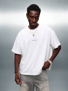 PLAYBOY X SUMWON 宽松版型图案 T 恤杂志封面拼贴印花短袖休闲棉质 T 恤夏季街头服饰 - 白色 - 查看 3