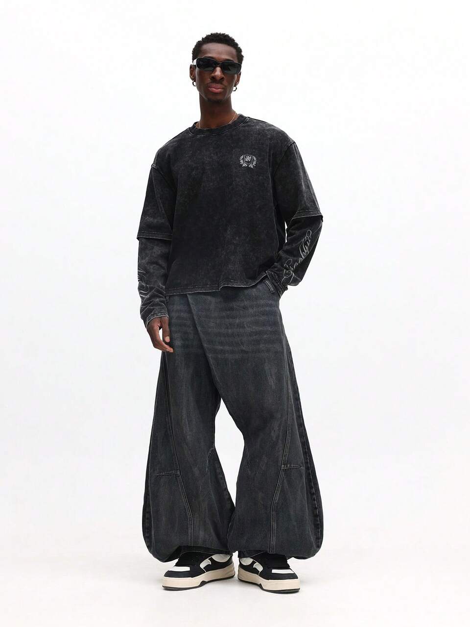Wide Leg Flare Denim With Bell Bottom