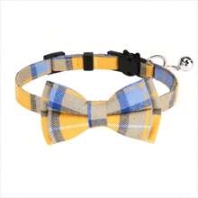 1 件时尚格子蝴蝶结猫项圈 - 可调节且舒适贴合，为您的猫咪打造时尚配饰 - 彩色 - 查看 19