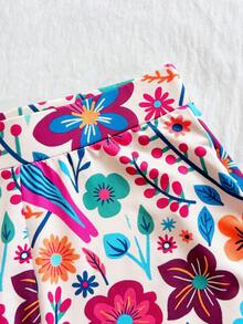 Soleia 2 件套女式黑白条纹编织抹胸短款上衣和高腰短裤套装，适合度假、约会、下午茶、海滩、游轮、城市旅行、音乐节、波西米亚风格 - 彩色 - 查看 5