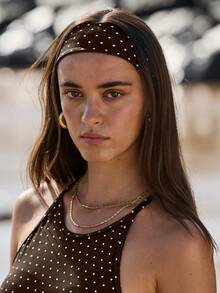 Aralina Leisurwear Polka Dot Halter Neck Stretchy Fitted Workout