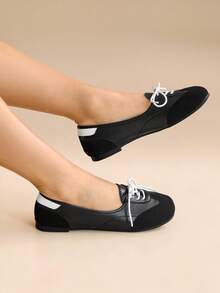 CUCCOO EASI 女士黑色圆头平底玛丽珍分趾鞋，低跟，校园风格 - 黑色 - 查看 9