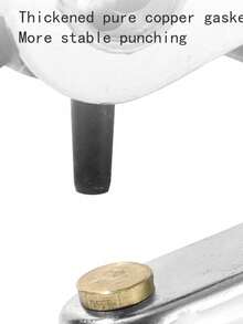 皮革打孔器，9 英寸重型皮革皮带打孔器，6 号旋转皮带手动打孔器，非常适合皮带、背带、DIY 皮革工艺和修理