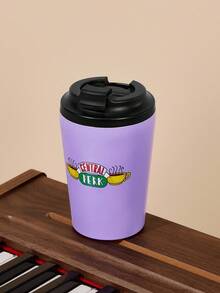 FRIENDS X SHEIN 12 Oz / 360 Ml  Stainless Steel , Sealed To Prevent Leakage, Small And Portable - Mauve Purple - View 8