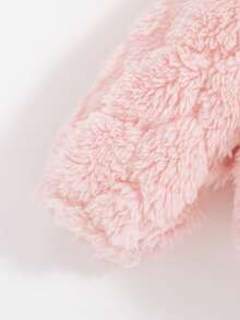 SHEIN Newborn Baby Girl Thickened Long Sleeve Stand Collar Jacket