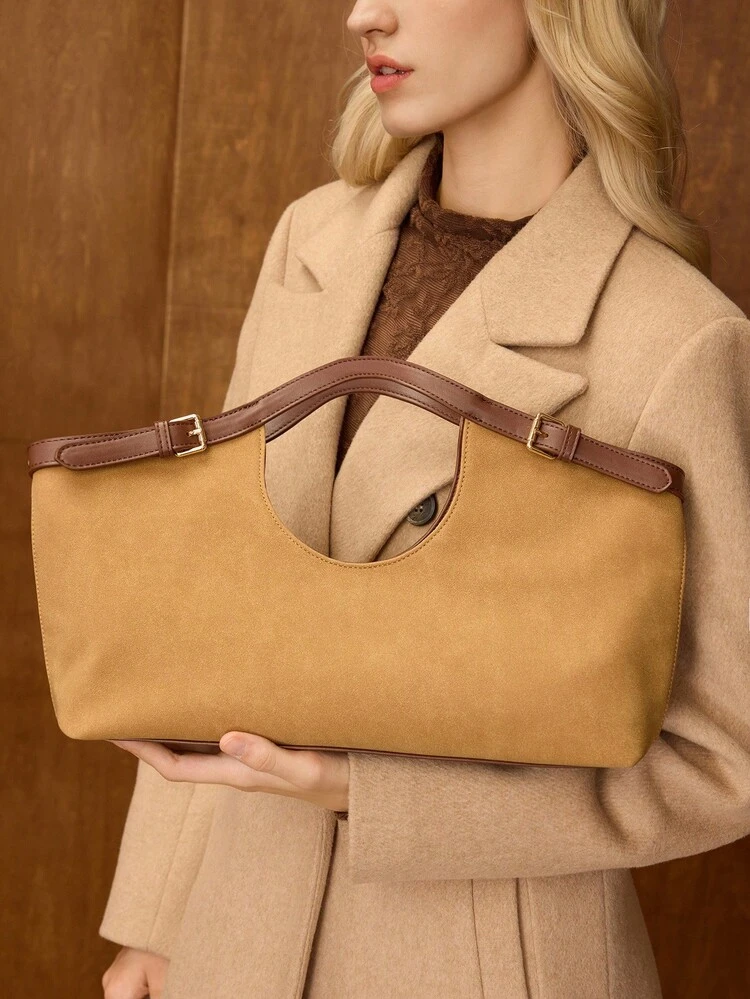 SUEDETTE FASHION TOTE BAG