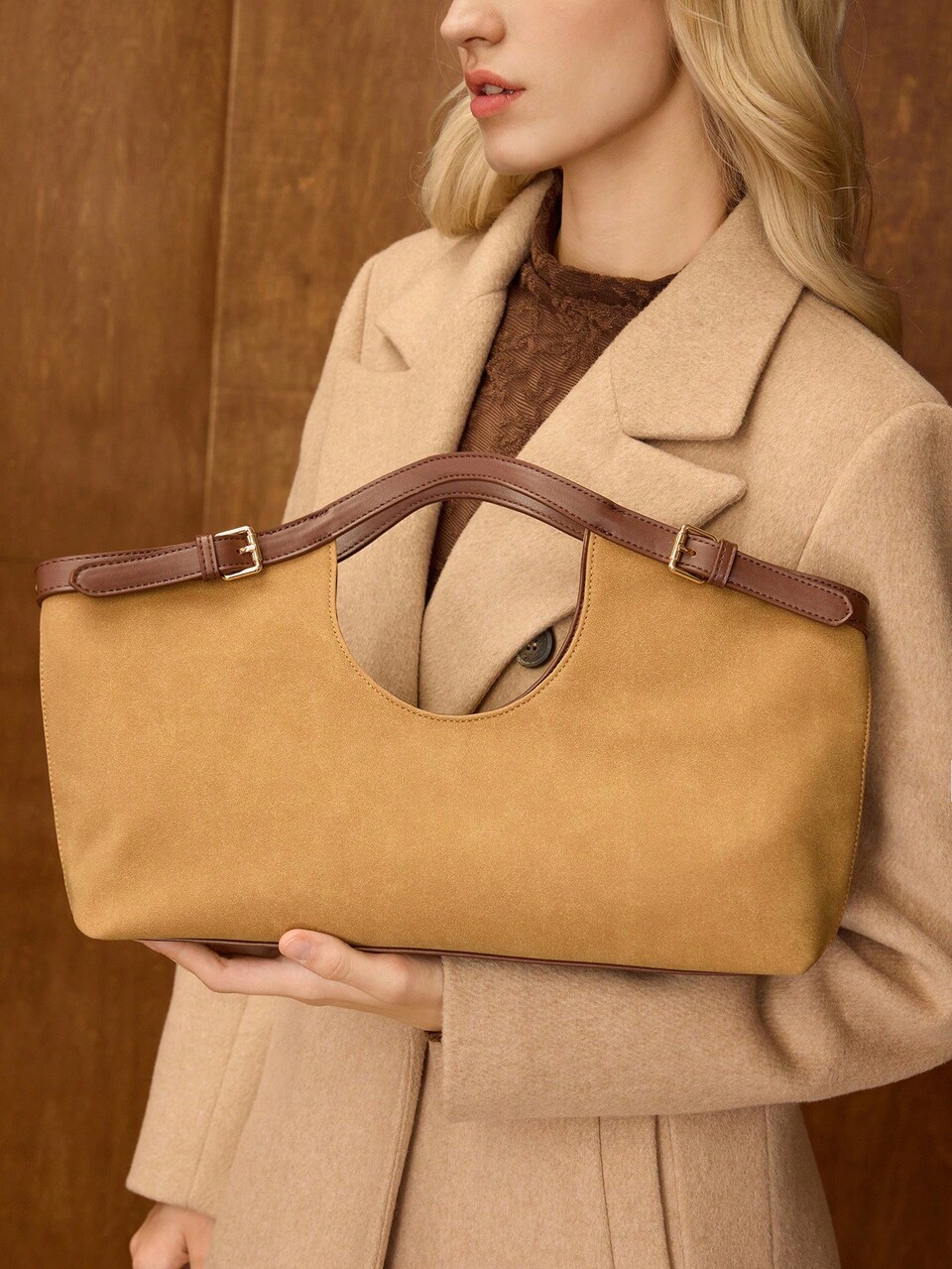 SUEDETTE FASHION TOTE BAG
