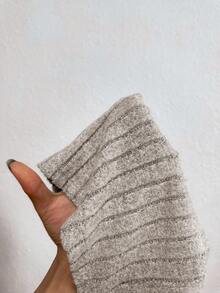 SHEIN Maternity Adjustable Waist Skinny Bell-Bottom Long Pants With Super High Waist - Apricot - View 7