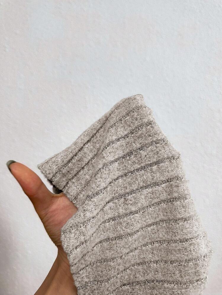 SHEIN Maternity Adjustable Waist Skinny Bell-Bottom Long Pants With Super High Waist - Apricot - View 7