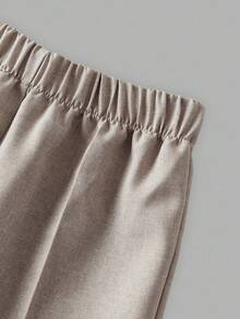 Young Boy 3-Piece Suit: Khaki Vest, Elastic Waist Pants, Bow Tie & Long Sleeve Shirt, Gentleman Style, Spring/Summer,In Fall/Winter