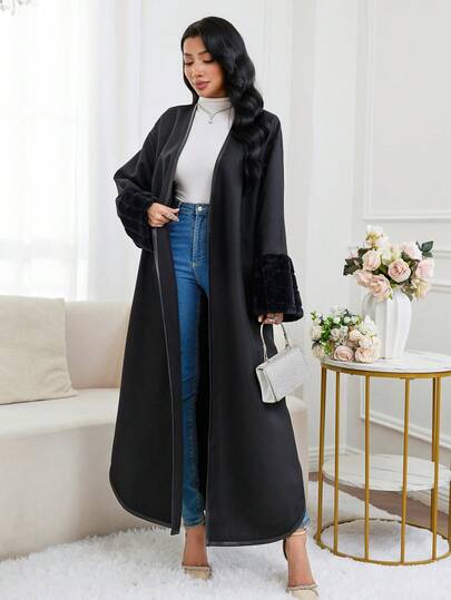 Al Najma 女士纯色简约长袖长袍