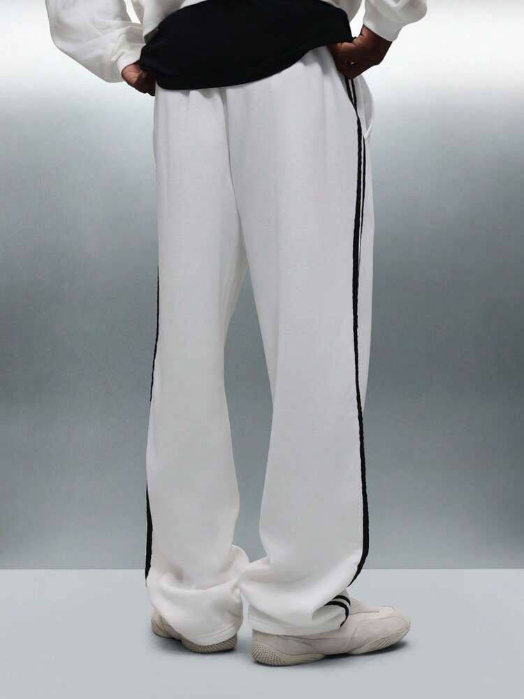 PLAYBOY X SUMWON Drop Crotch Sweatpants With Side Stripes