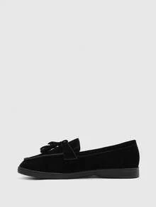 CUCCOO BIZCHIC Women's Casual Slip-On Flat Athletic Sneakers - Black - View 8