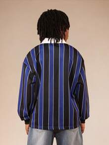 SUMWON Boys Striped Polo And Wide Leg Jogger Co-Ord Set For Back To School Casual Wear - Multicolor - View 2