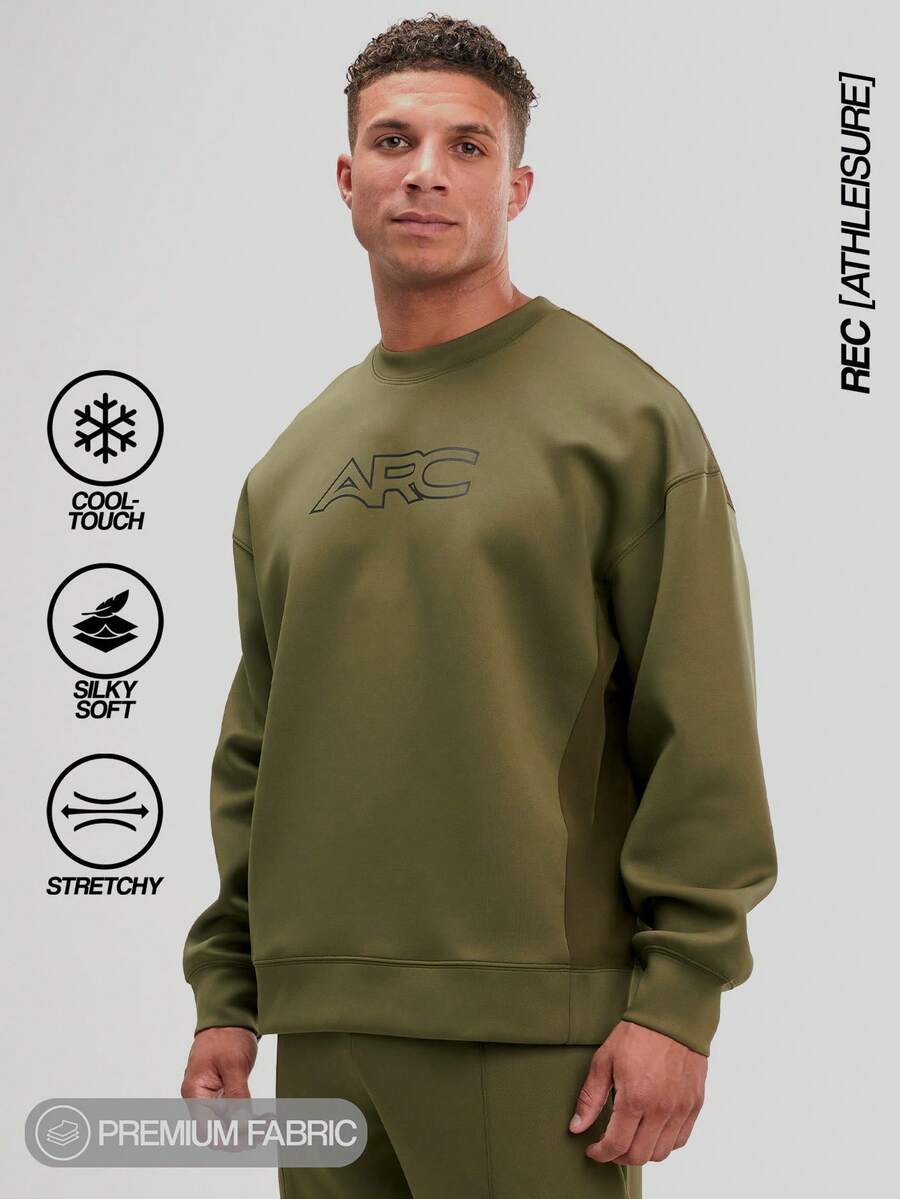Ropa deportiva de estilo callejero con diseño de confianza y transpirable para después del entrenamiento - Verde - Ver 1