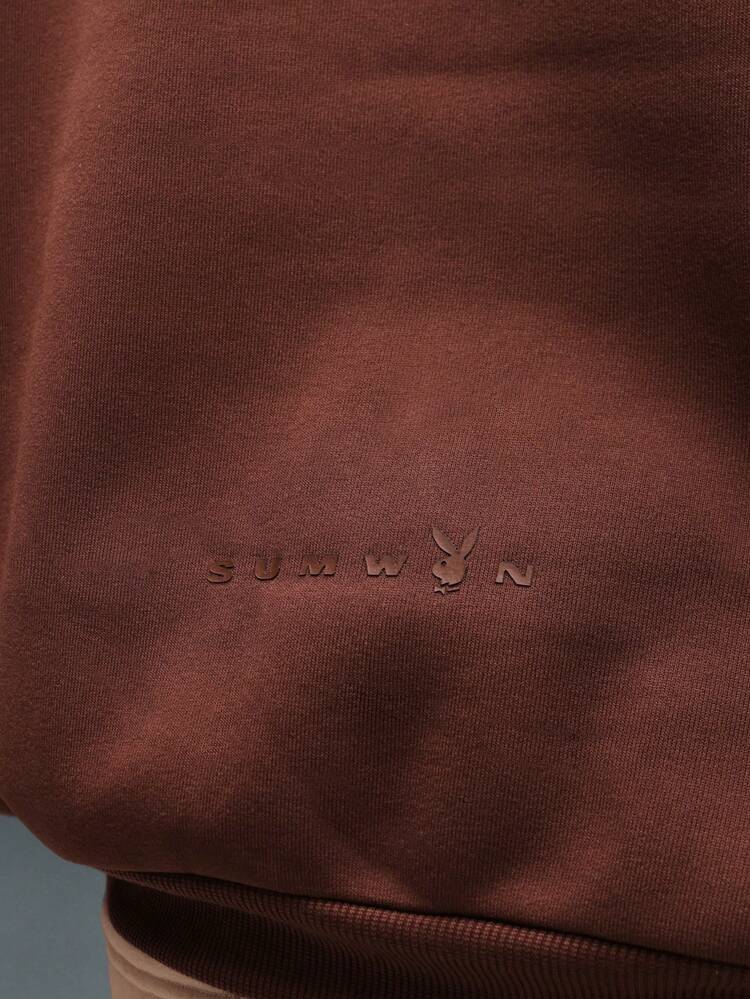 PLAYBOY X SUMWON Oversized Hoodie With Curved Pocket