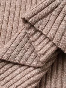 DAZY Suéter de malha feminino casual com estampa tie-dye e gola redonda, adequado para outono e inverno