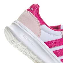 Adidas Run 70s 2.0 El Kids Sneakers White Pink JS3672 - Hot Pink - View 6