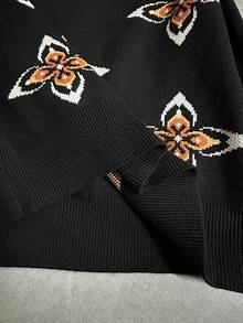 Shutterstock Chaleco de punto geométrico negro para mujer Glamance, parte superior de unicolor casual para otoño, adecuado para exteriores, oficina, negocios, viajes, aeropuerto, calle, elegante, otoño/invierno, tops bohemios occidentales de cuello en V, tops de rodeo para mujer, camisetas gráficas occidentales para mujer, colección de ropa elegante y con estilo - Albaricoque - Ver 7