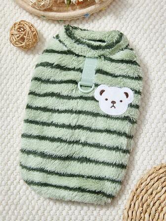 PETSIN Ultra-Soft Christmas Velvet Pet Hoodie For Small Dogs And Cats – Plush Lined Autumn/Winter Sweatshirt Vest With Secure Traction Buckle, Adorable Holiday Apparel For Teddy Puppies, Indoor Cats, Ideal For Seasonal Parties, Photographs, And Everyday Comfort