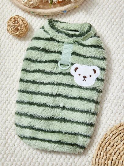 PETSIN Áo hoodie nhung Giáng sinh siêu mềm cho chó và mèo nhỏ - Áo nỉ lót nhung thời trang thu/đông có khóa kéo an toàn, trang phục ngày lễ đáng yêu cho chó con Teddy, mèo nuôi trong nhà, lý tưởng cho các bữa tiệc theo mùa, chụp ảnh và thoải mái hàng ngày