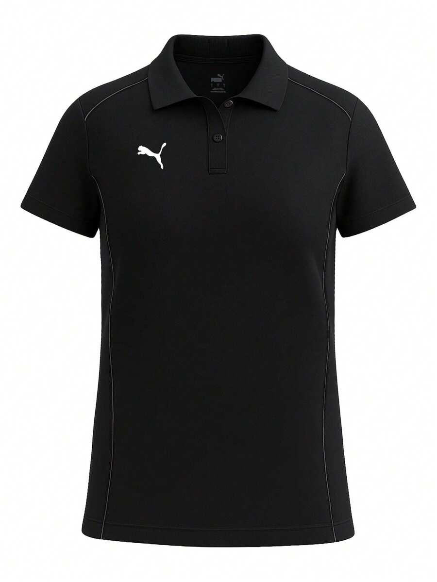 Puma TeamFINAL Unisex Sports Polo Shirt Black - Black - View 1