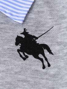 Sparklyn Set de 2 piezas para niñas preadolescentes: Sudadera estampada + Pantalones de pierna ancha, conjunto casual con cuello y bajo a rayas azul y blanco con parches