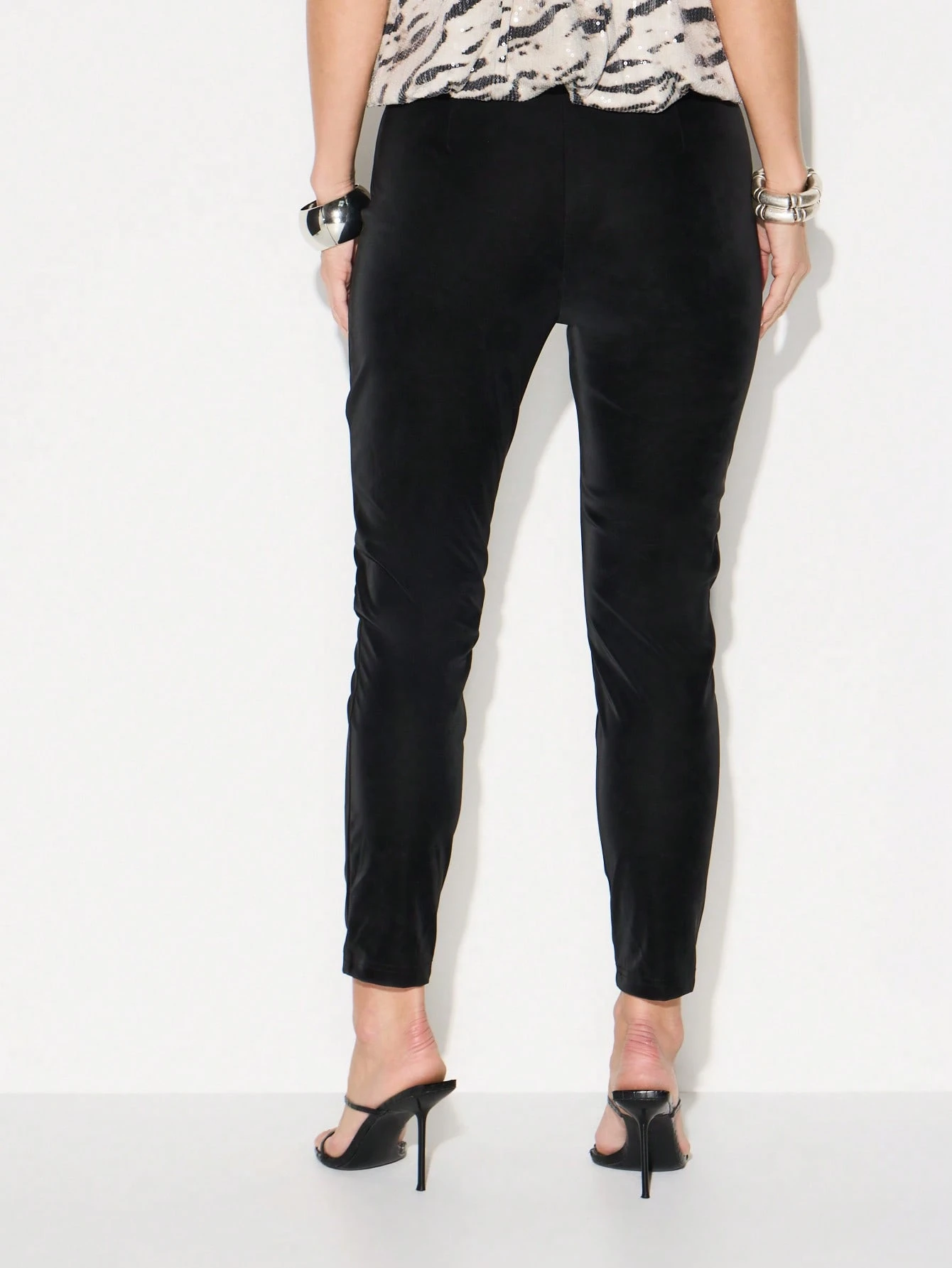 KIZN High Waisted Faux Leather Skinny Leggings