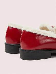 CUCCOO DOLLMOD Mocasines estilo Lolita para mujer, forrados con material térmico sintético, aptos para otoño/invierno, adecuados para Halloween, Navidad