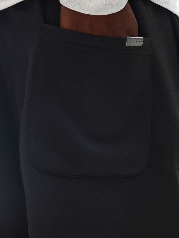 Jogginghose mit geradem Bein und Kordelzug