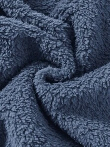 Cozy Pixies 2pcs/Set Young Boy Cartoon Bear Print Thermal Lined Crew Neck Long Sleeve Sweatshirt And Elastic Waist Ankle Cuff Pants Set Baby Boy Sets Terry Cloth Set Boys Sets Boy Clothes Set Winter Boys Outfit - Dusty Blue - View 9