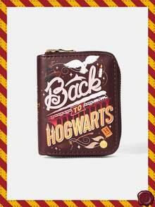 HARRY POTTER X SHEIN 1pc Owl & Star Minimalist Zipper Coin Purse For Women - Multicolor - View 1