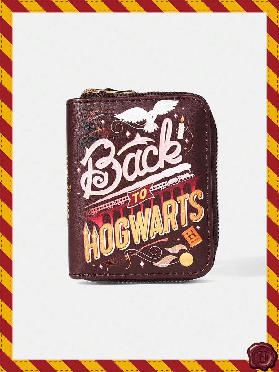 HARRY POTTER X SHEIN 1pc Owl & Star Minimalist Zipper Coin Purse For Women - Multicolor - View 1