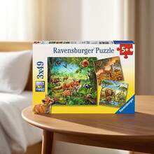 Ravensburger Animals Of The Earth 3x49 Piece Jigsaw Puzzle Age 5 Years+ 9330 - Multicolor - View 5