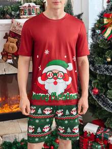 FamilyFrolics Halloween Pumpkin & Monster Graphic Family Matching Loungewear Set For Men, Christmas - Multicolor - View 5