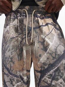 SUMWON Men Camouflage Full Zip Hoodie And Jogger Pants Co Ord Set With Drawstring Hood Elastic Waist Casual Streetwear,Men's Camouflage Print Hooded Tracksuit | Stylish Casual Style | Lightweight And Comfortable, Perfect For Outdoor Activities And Daily Wear - Khaki - View 6